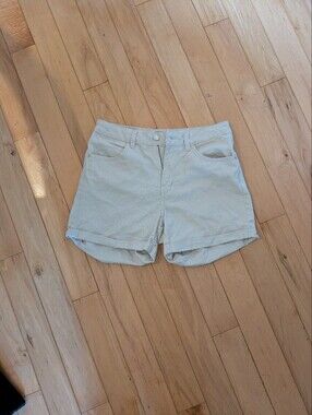 Vero Moda Cream Roll-Hem Jean Shorts